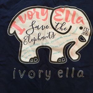 navy blue ivory ella tee